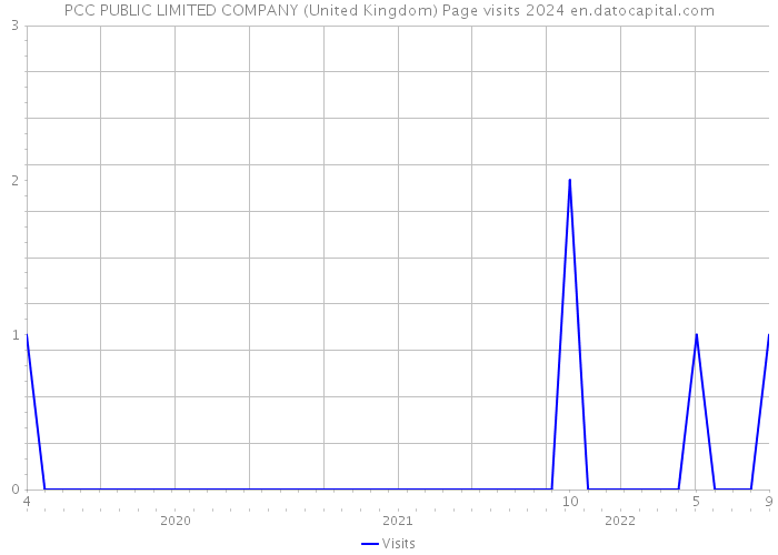 PCC PUBLIC LIMITED COMPANY (United Kingdom) Page visits 2024 