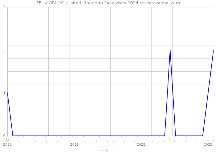FELIX ODURO (United Kingdom) Page visits 2024 