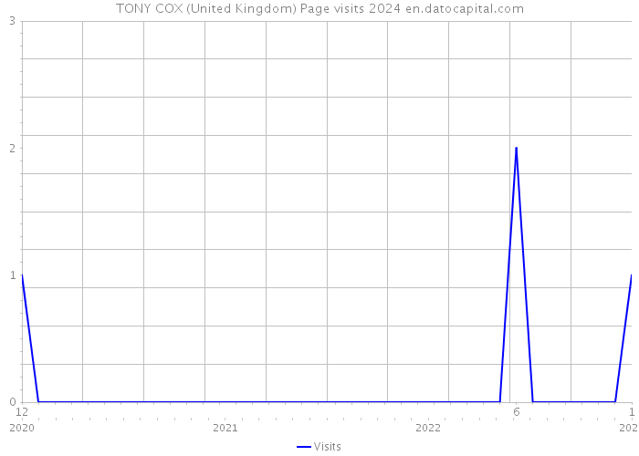 TONY COX (United Kingdom) Page visits 2024 
