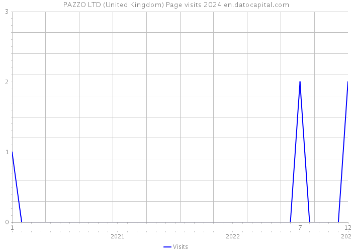 PAZZO LTD (United Kingdom) Page visits 2024 