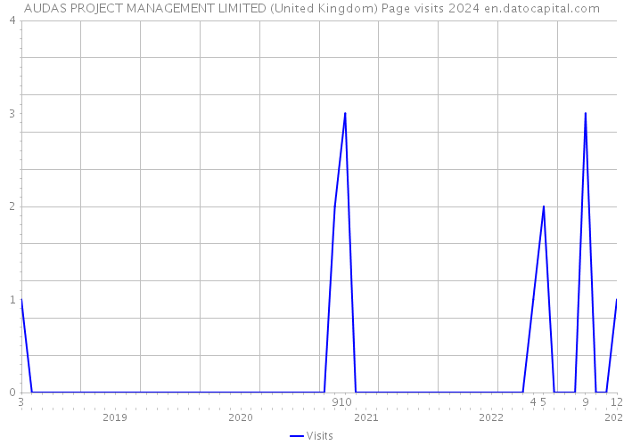 AUDAS PROJECT MANAGEMENT LIMITED (United Kingdom) Page visits 2024 