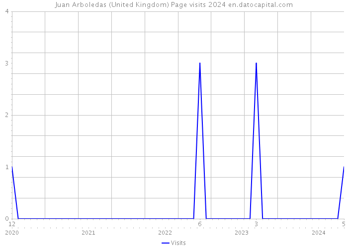 Juan Arboledas (United Kingdom) Page visits 2024 