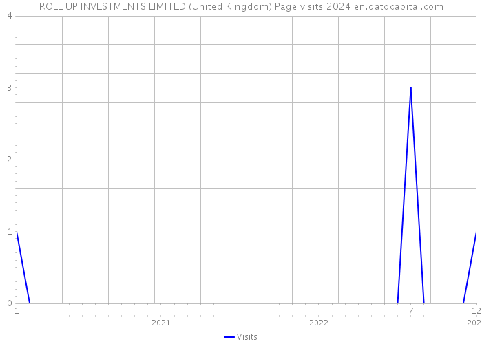 ROLL UP INVESTMENTS LIMITED (United Kingdom) Page visits 2024 