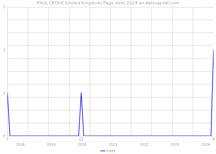 PAUL CROKE (United Kingdom) Page visits 2024 