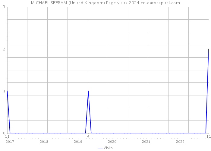 MICHAEL SEERAM (United Kingdom) Page visits 2024 