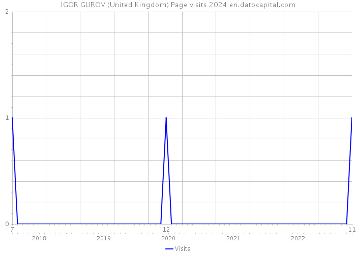 IGOR GUROV (United Kingdom) Page visits 2024 