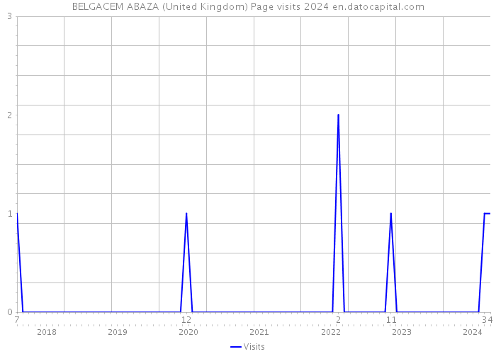 BELGACEM ABAZA (United Kingdom) Page visits 2024 