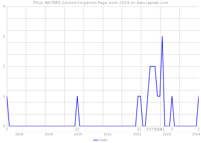 PAUL WATERS (United Kingdom) Page visits 2024 
