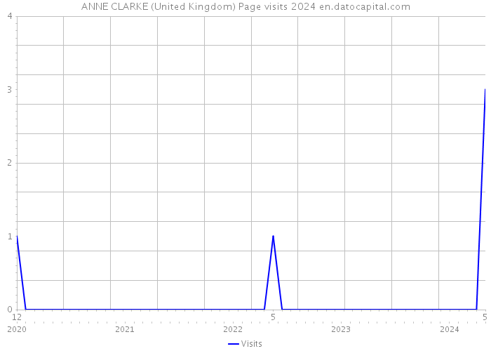 ANNE CLARKE (United Kingdom) Page visits 2024 