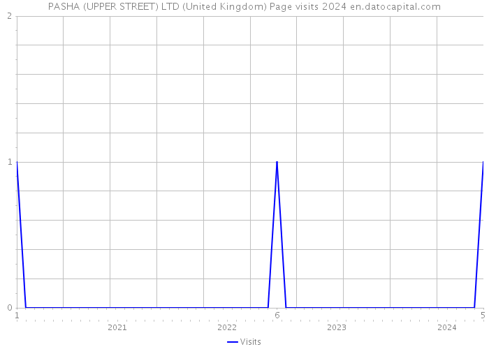 PASHA (UPPER STREET) LTD (United Kingdom) Page visits 2024 