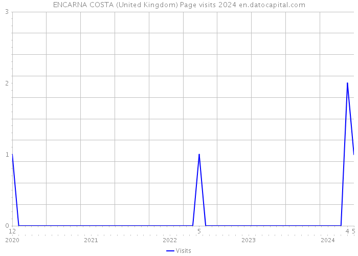 ENCARNA COSTA (United Kingdom) Page visits 2024 