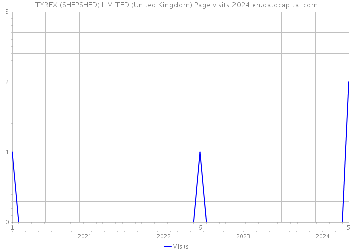 TYREX (SHEPSHED) LIMITED (United Kingdom) Page visits 2024 