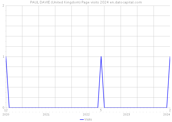 PAUL DAVIE (United Kingdom) Page visits 2024 