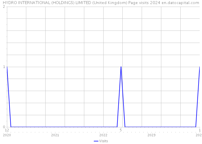 HYDRO INTERNATIONAL (HOLDINGS) LIMITED (United Kingdom) Page visits 2024 