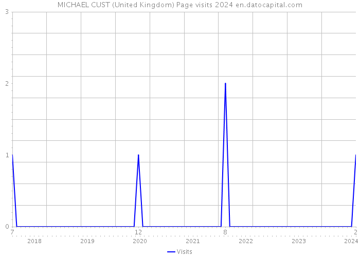 MICHAEL CUST (United Kingdom) Page visits 2024 