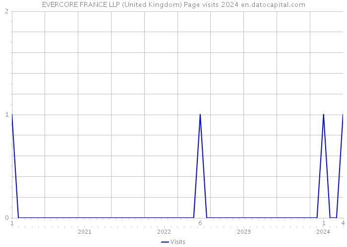 EVERCORE FRANCE LLP (United Kingdom) Page visits 2024 