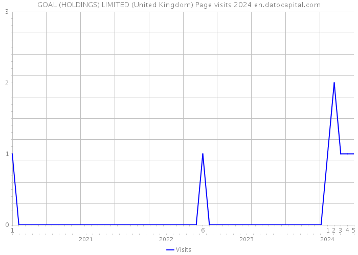 GOAL (HOLDINGS) LIMITED (United Kingdom) Page visits 2024 