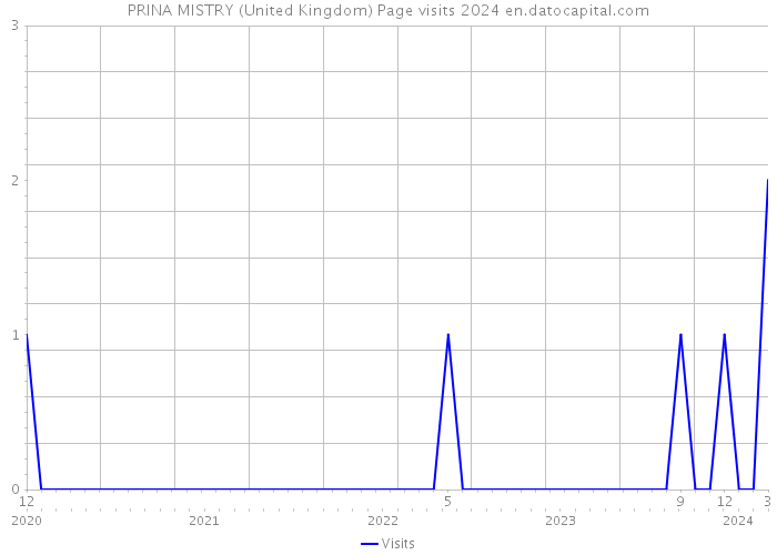 PRINA MISTRY (United Kingdom) Page visits 2024 