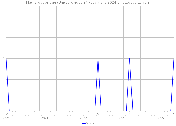 Matt Broadbridge (United Kingdom) Page visits 2024 