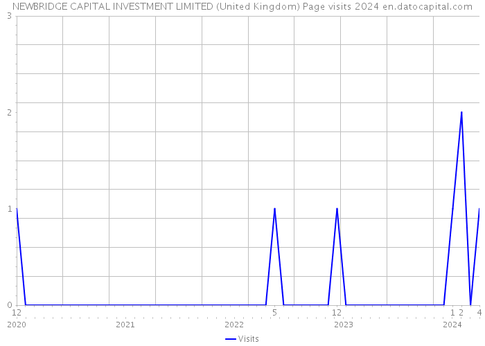 NEWBRIDGE CAPITAL INVESTMENT LIMITED (United Kingdom) Page visits 2024 