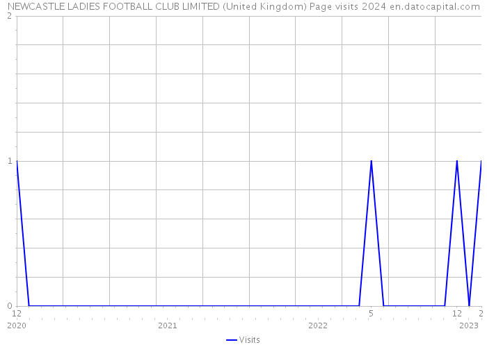 NEWCASTLE LADIES FOOTBALL CLUB LIMITED (United Kingdom) Page visits 2024 