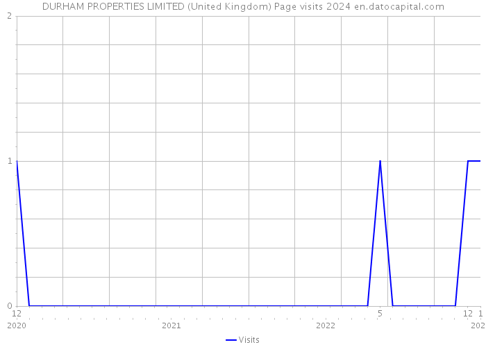 DURHAM PROPERTIES LIMITED (United Kingdom) Page visits 2024 