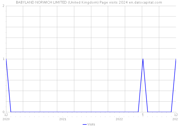 BABYLAND NORWICH LIMITED (United Kingdom) Page visits 2024 