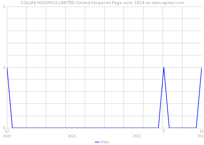 COLLINI HOLDINGS LIMITED (United Kingdom) Page visits 2024 