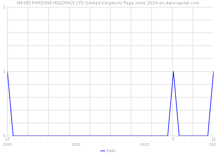 HAYES PARSONS HOLDINGS LTD (United Kingdom) Page visits 2024 