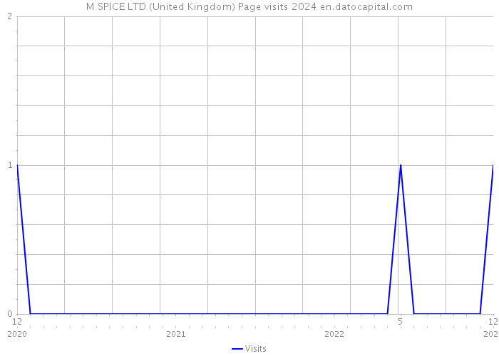 M SPICE LTD (United Kingdom) Page visits 2024 