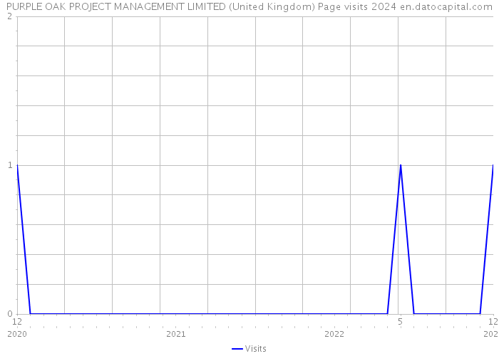 PURPLE OAK PROJECT MANAGEMENT LIMITED (United Kingdom) Page visits 2024 