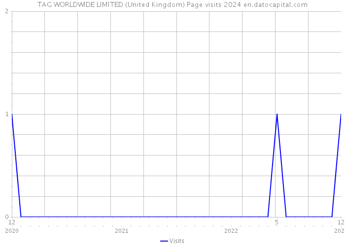 TAG WORLDWIDE LIMITED (United Kingdom) Page visits 2024 