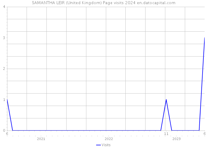 SAMANTHA LEIR (United Kingdom) Page visits 2024 