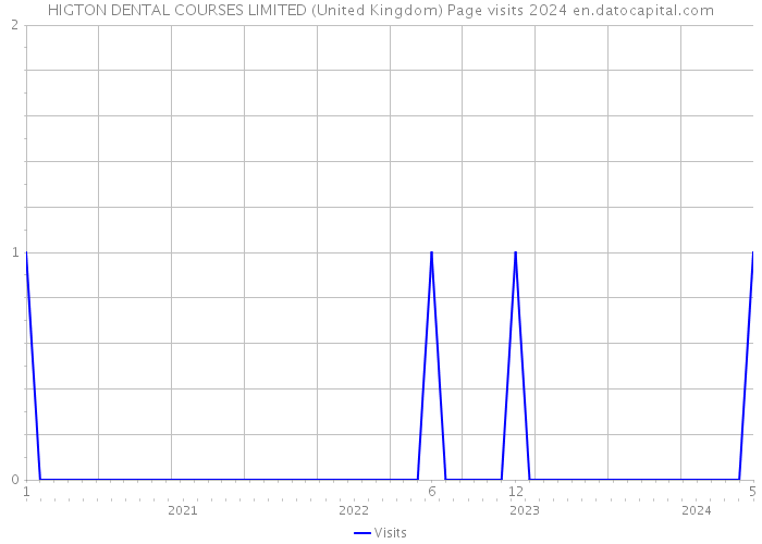 HIGTON DENTAL COURSES LIMITED (United Kingdom) Page visits 2024 