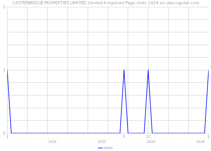 CASTERBRIDGE PROPERTIES LIMITED (United Kingdom) Page visits 2024 