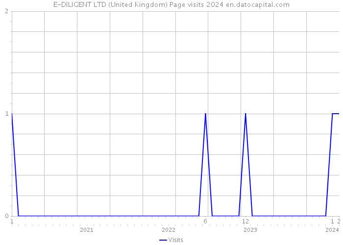E-DILIGENT LTD (United Kingdom) Page visits 2024 