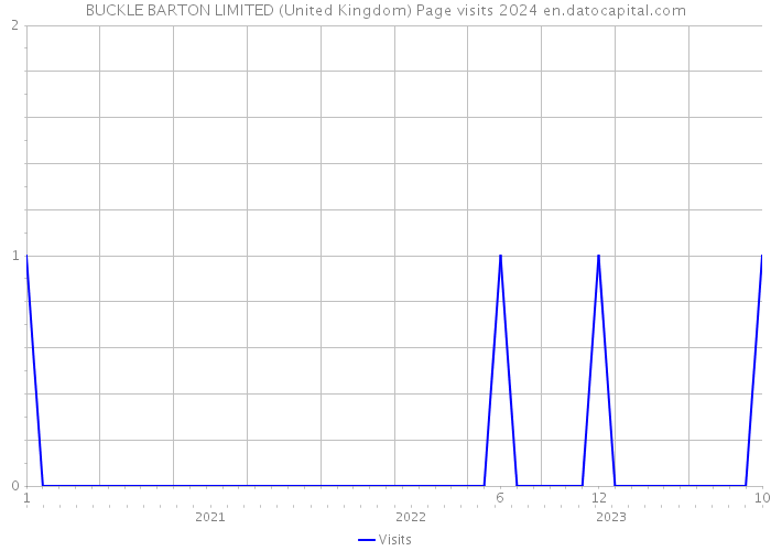 BUCKLE BARTON LIMITED (United Kingdom) Page visits 2024 