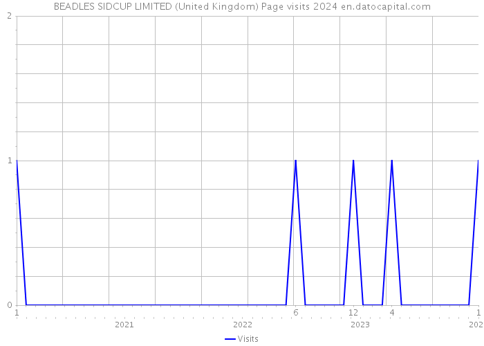 BEADLES SIDCUP LIMITED (United Kingdom) Page visits 2024 