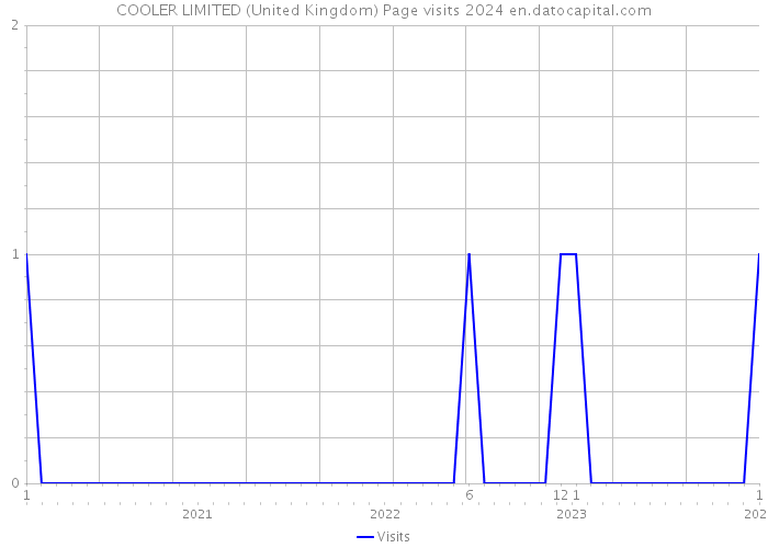 COOLER LIMITED (United Kingdom) Page visits 2024 