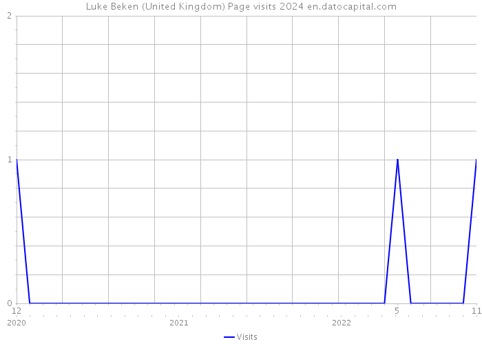 Luke Beken (United Kingdom) Page visits 2024 