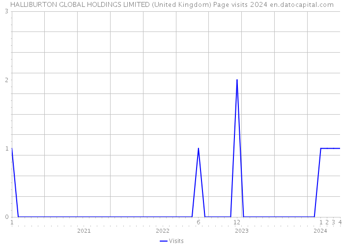 HALLIBURTON GLOBAL HOLDINGS LIMITED (United Kingdom) Page visits 2024 