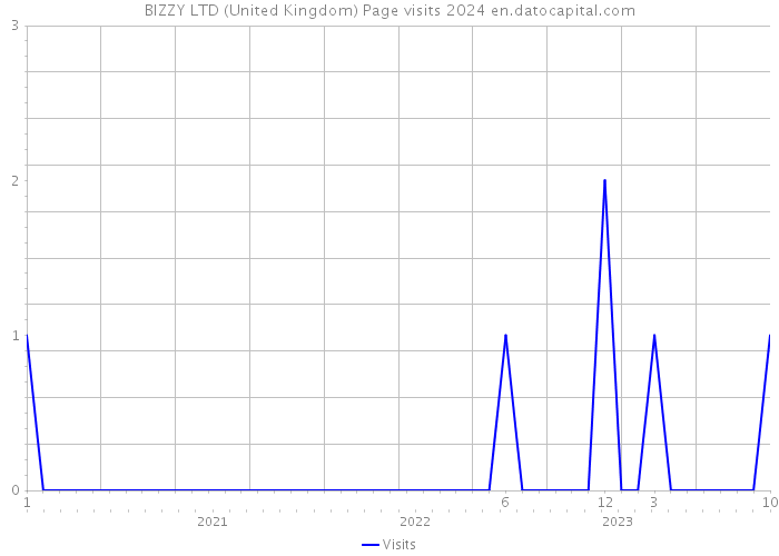 BIZZY LTD (United Kingdom) Page visits 2024 