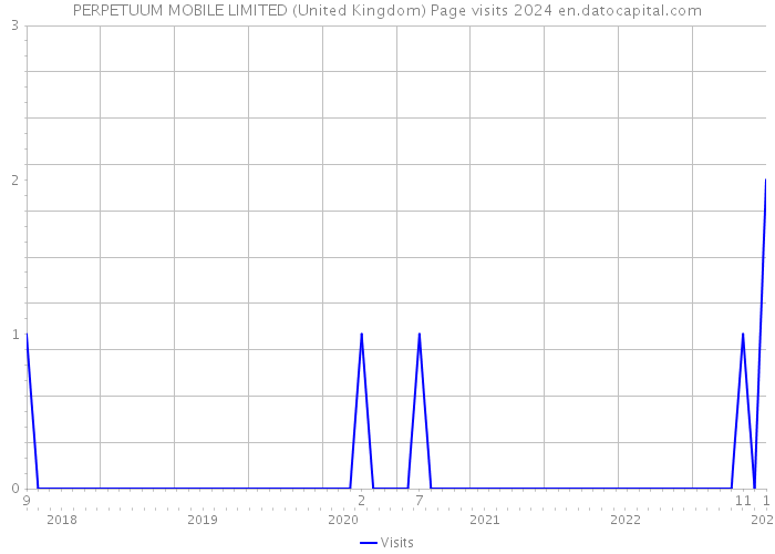 PERPETUUM MOBILE LIMITED (United Kingdom) Page visits 2024 