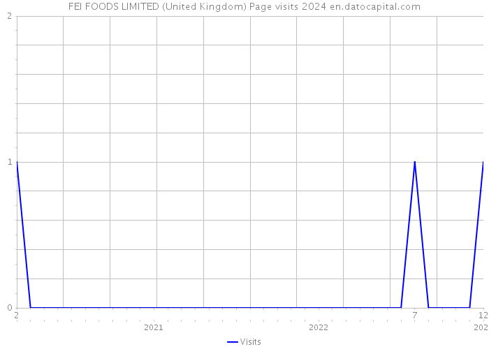 FEI FOODS LIMITED (United Kingdom) Page visits 2024 