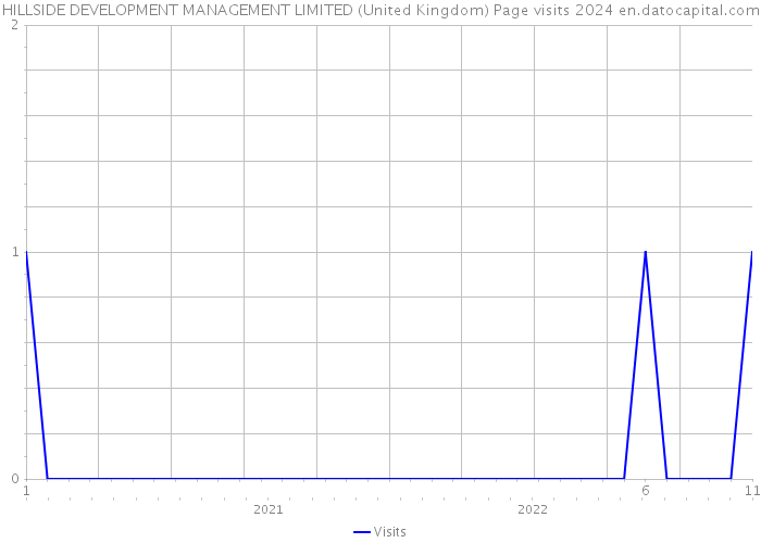 HILLSIDE DEVELOPMENT MANAGEMENT LIMITED (United Kingdom) Page visits 2024 