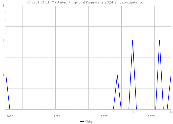 ROSSET CHETTY (United Kingdom) Page visits 2024 