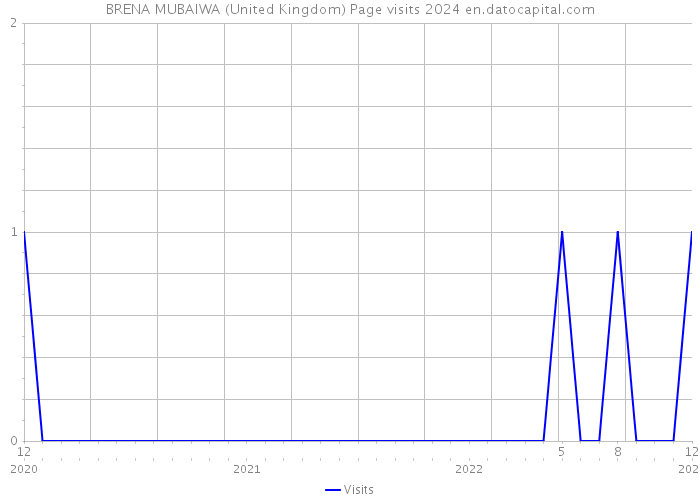 BRENA MUBAIWA (United Kingdom) Page visits 2024 