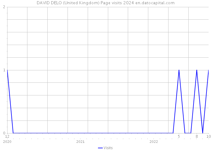 DAVID DELO (United Kingdom) Page visits 2024 