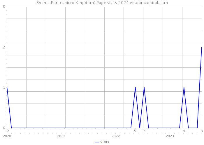 Shama Puri (United Kingdom) Page visits 2024 