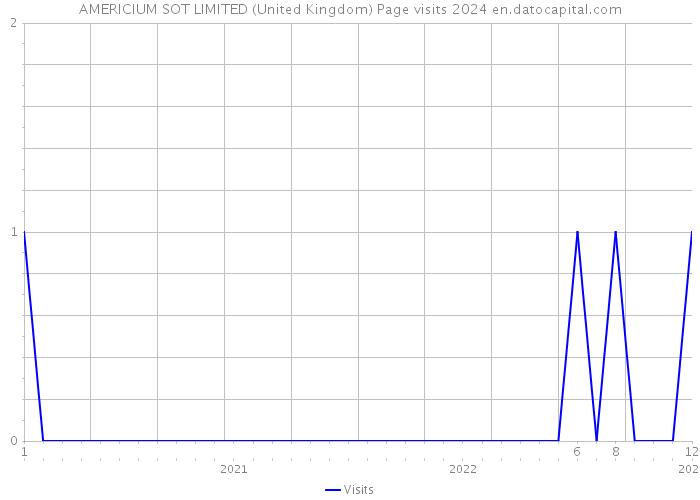 AMERICIUM SOT LIMITED (United Kingdom) Page visits 2024 